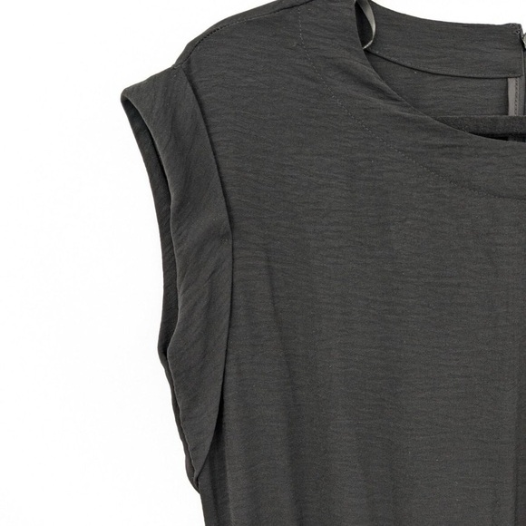 NWOT Calvin Klein Classic Black Jumpsuit Wide Leg Front Tie Elegant Size 10 - Picture 5 of 11